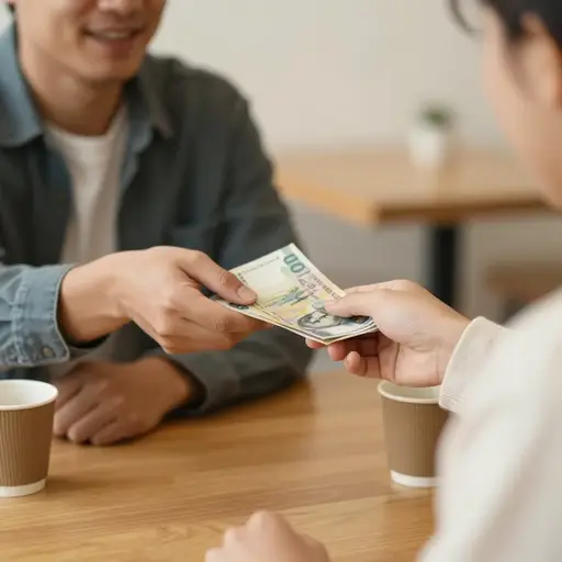如果钱不够，我会还你钱。