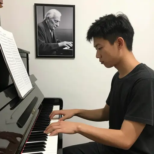他遗传了祖父对音乐的热爱。