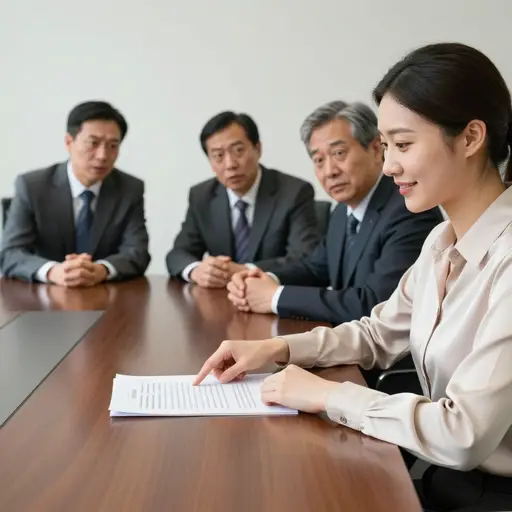 她轻声细语的举止掩盖了谈判条款一摆上桌面就展现出的强势铁腕。