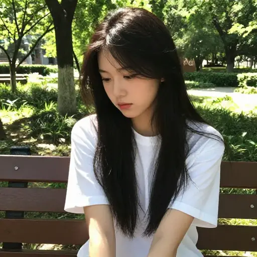 她今天不是很开心。