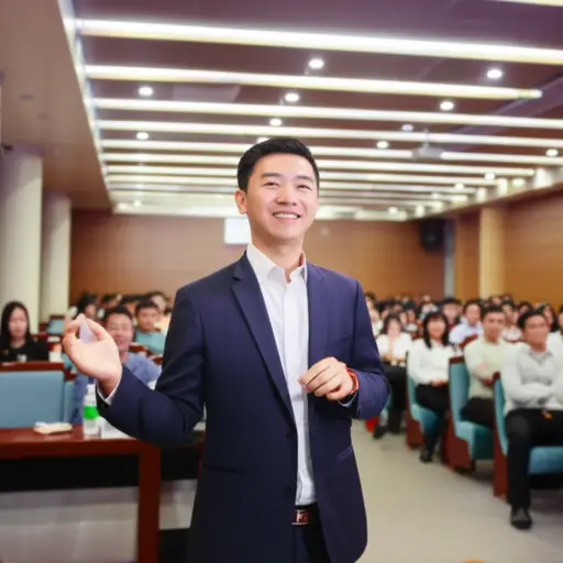 他在演讲中展现了极大的自信。