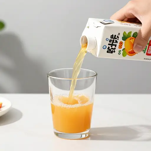 看看我能否把果汁倒进杯子里而不洒出来。