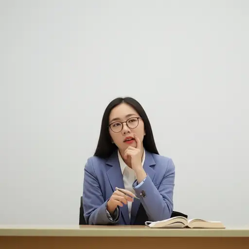 她在回答之前犹豫了一下。