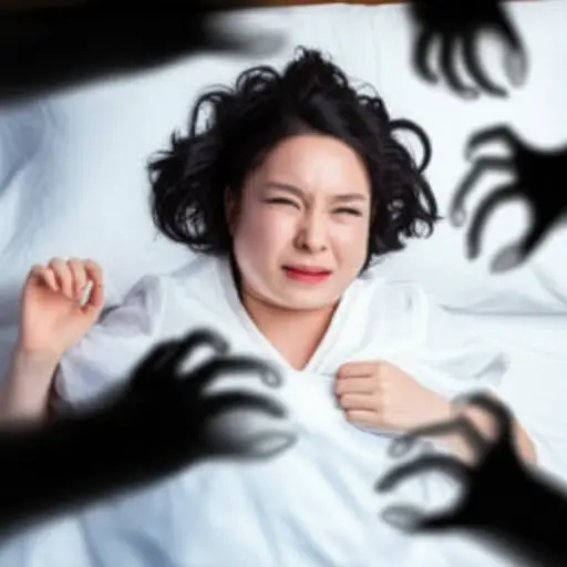 她昨晚做了一个可怕的噩梦，梦见自己被怪物追赶。