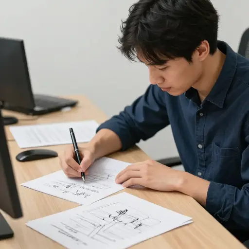 他需要在写报告前简要描述他的想法。