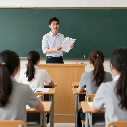 老师给了我们一份过去的试卷来练习。