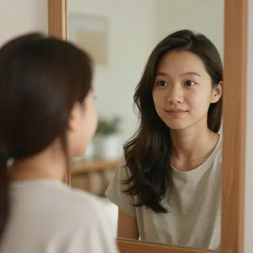 在你的想象中，她仍然是个小女孩，尽管她现在已是成人。