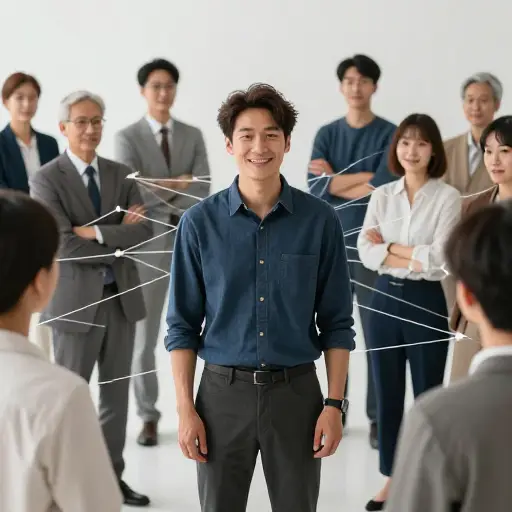 他有一个庞大的朋友和同事关系网。