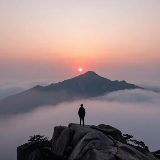 你有机会一定要去山顶看一次日出，那景象令人终生难忘。