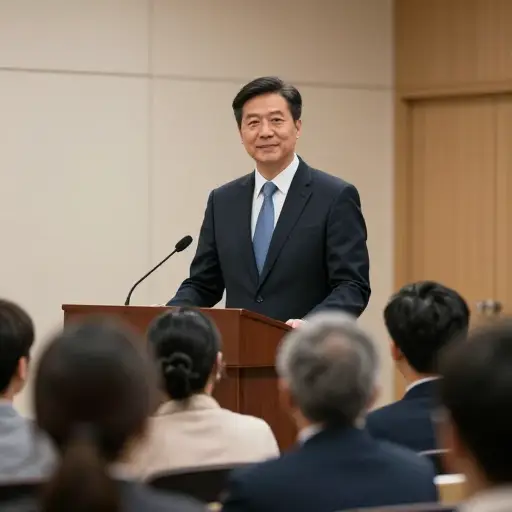 他有一种自信的风度，令人肃然起敬。