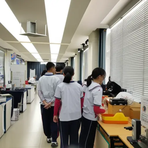 这些学生每年都会参加学校的科学竞赛。