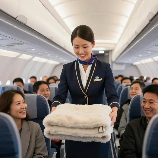 空乘人员出奇地乐于助人。