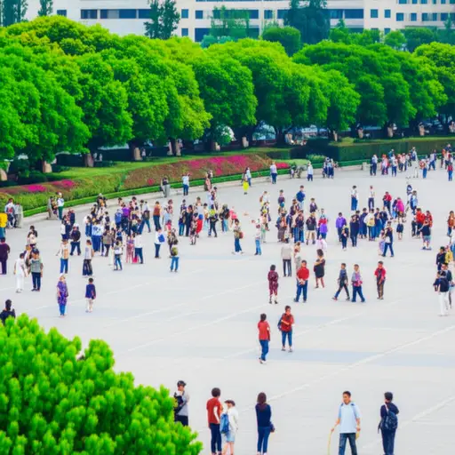 大部分游客都集中在景区的中心地带。