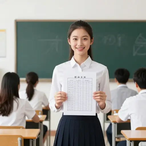 她这学期在成绩上的进步非常令人钦佩。