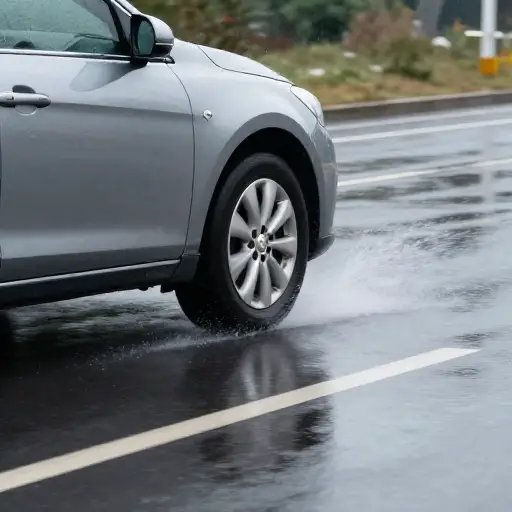 轮胎在湿路上通常表现不佳。