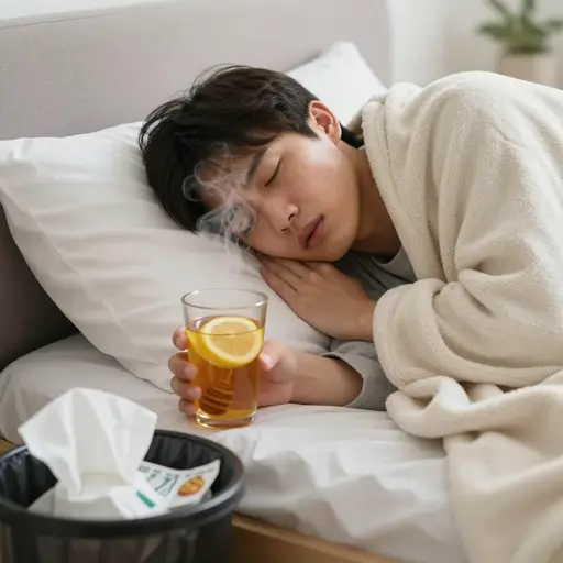 我没有吃任何咳嗽药——它自己就好了。
