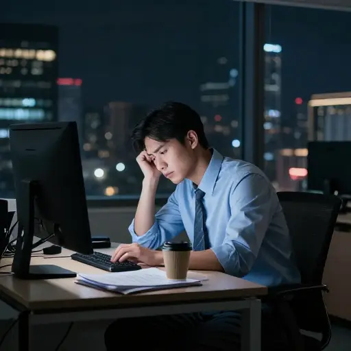 在当今竞争激烈的社会中，许多人感到不得不过度工作的压力。