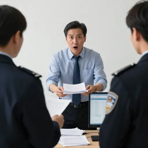 当当局发现他策划的欺诈行为的证据时，这位商人震惊了。