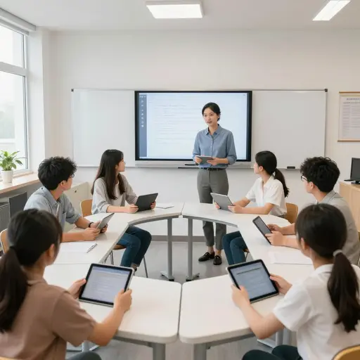 学校决定采用新的教学方法。