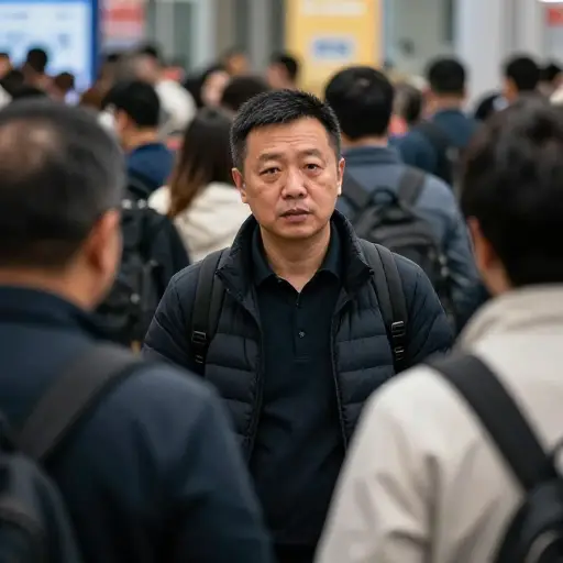 他避免任何形式的身体接触。