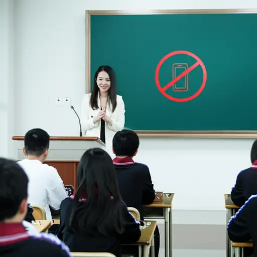 学校禁止学生在课堂上使用手机。