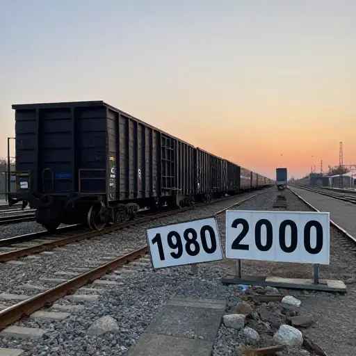 铁路货运量在20世纪80年代和90年代下降了约40%，但在新世纪开始时反弹。