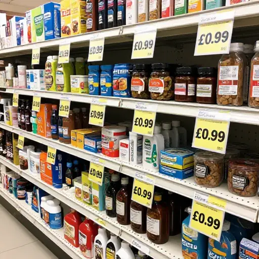所有物品售价低于一英镑。