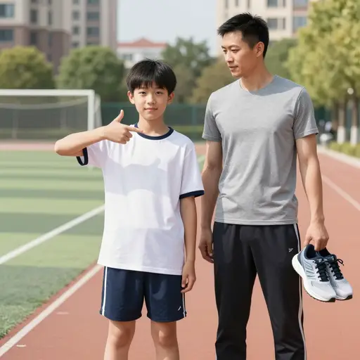 我父亲是一名运动员。