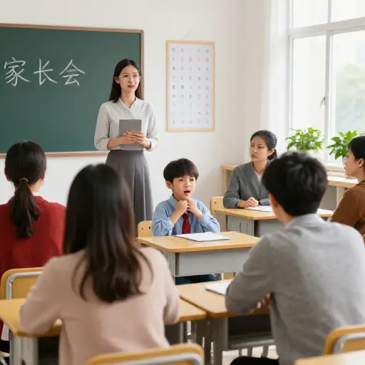 那个吵闹的孩子在整个家长会上都无法安静下来。