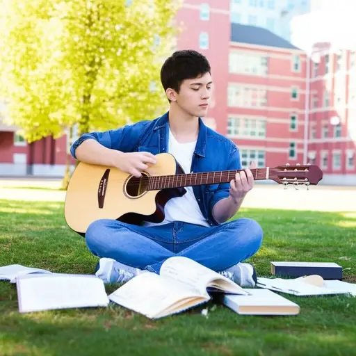 他的音乐才华在大学时期完全绽放了。