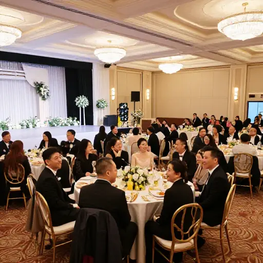 近600人聚集在我主要的婚礼庆典上。
