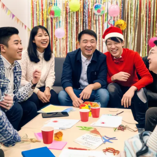 他们计划下个月举办一场盛大的新年狂欢派对。