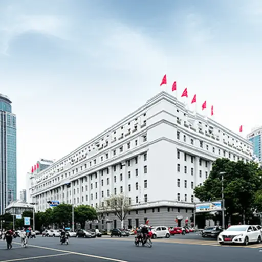 总统的官邸坐落在城市最繁华的街道上。