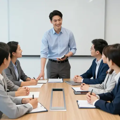 当我到达那里时，小组领导把我介绍给其他人，他们都很友好。