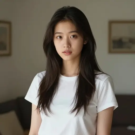她一直朝我的方向看。