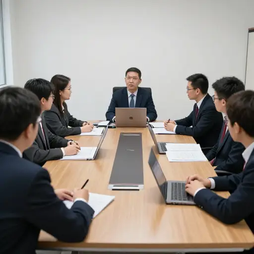 管理层和教师召开了一次会议，讨论新课程。