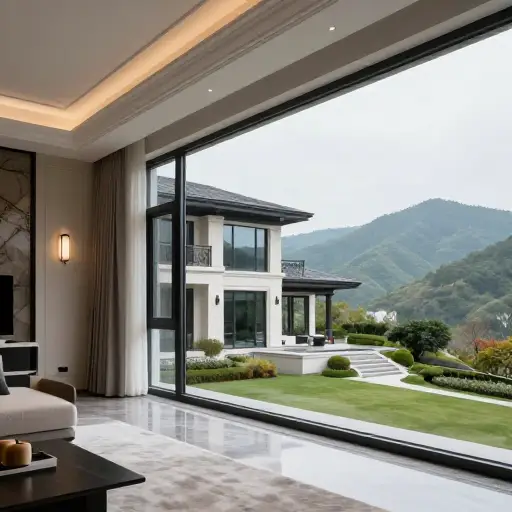 想象一下住在一座能俯瞰山景的豪华宅邸里。