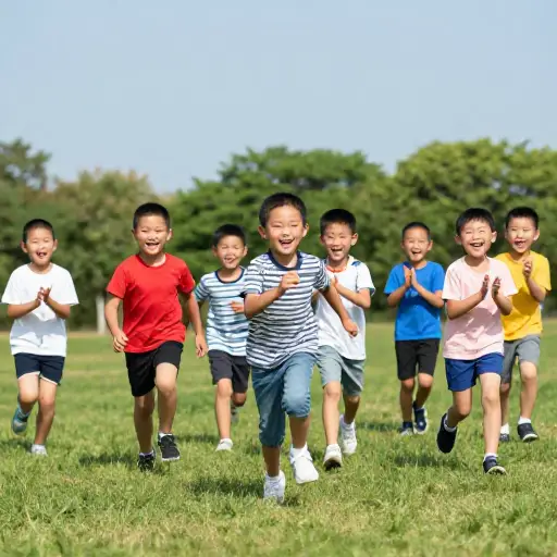 孩子们从游戏中获得的乐趣从他们的笑声中显而易见。