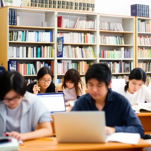 他们经常去图书馆学习。