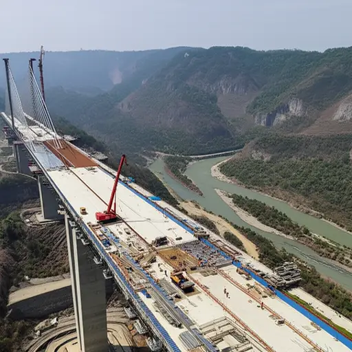 这座桥的建造时间跨度长达五年。