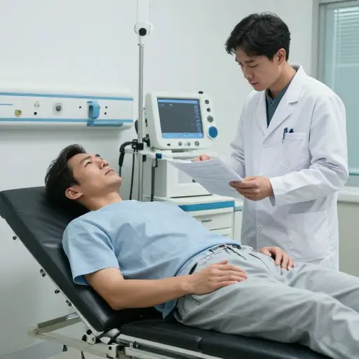 他接受了一系列医学检查，但医生没有发现任何问题。