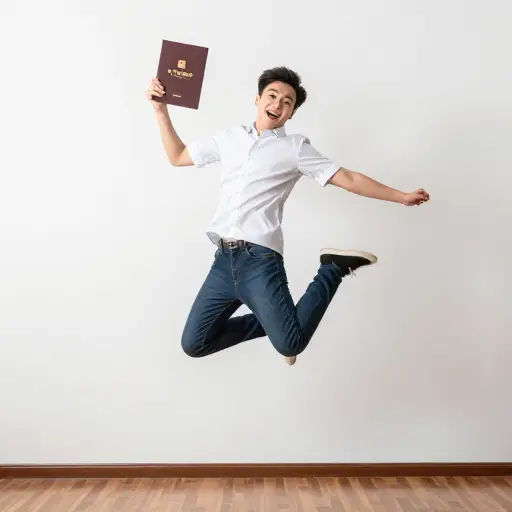 被大学录取的消息让他感到非常快乐。