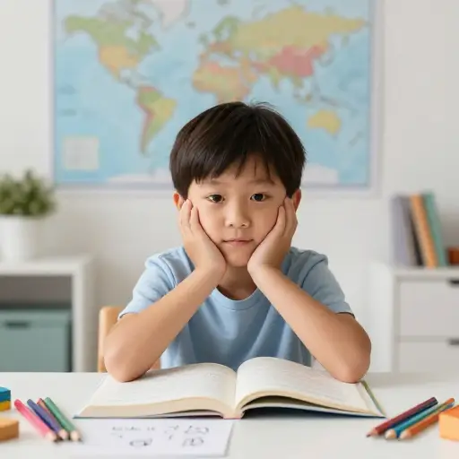 孩子能很快吸收新语言的知识。
