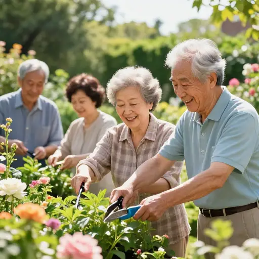 许多老年人喜欢把园艺当作一种放松的爱好。