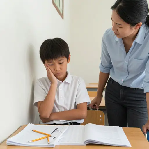 这孩子在学校里麻烦不断。