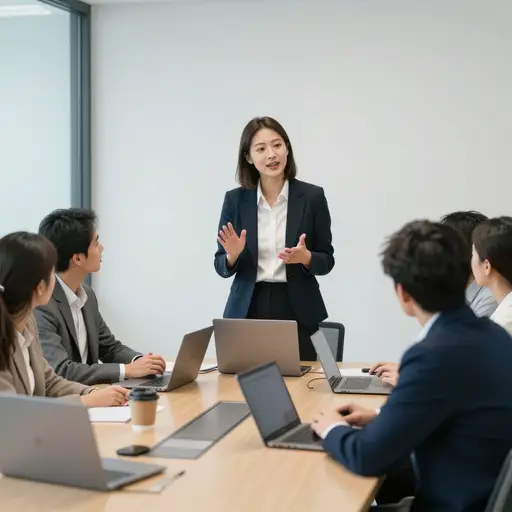 会议期间，她想出了一个聪明的解决方案，拯救了整个项目。
