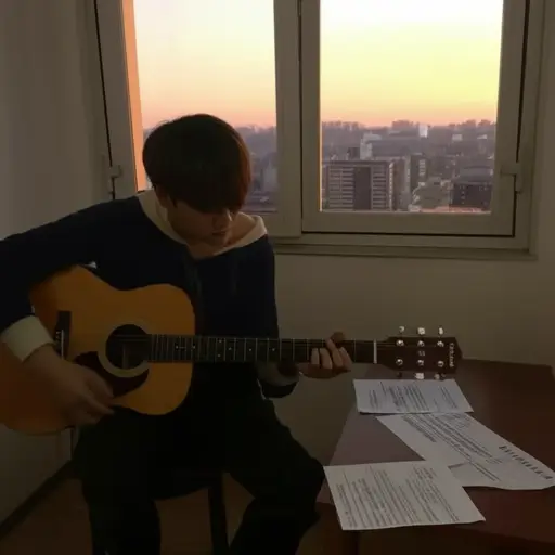 他坚持追求自己的音乐事业，尽管遇到了许多困难。