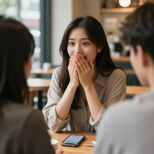 她不小心泄露了秘密。