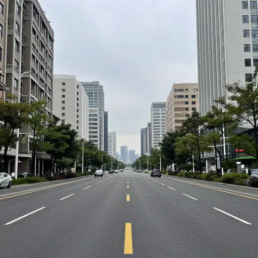 这条路直通市中心。