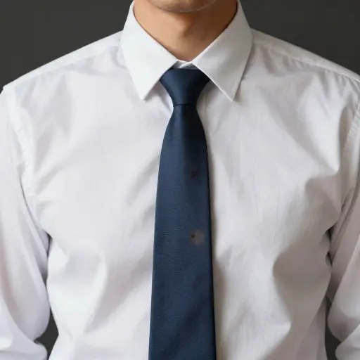你洒了一些东西在你的领带上。